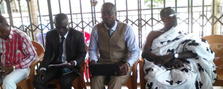 Church elders at Church service